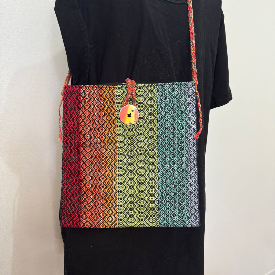 Handwoven shoulder bag by Joy Dodd