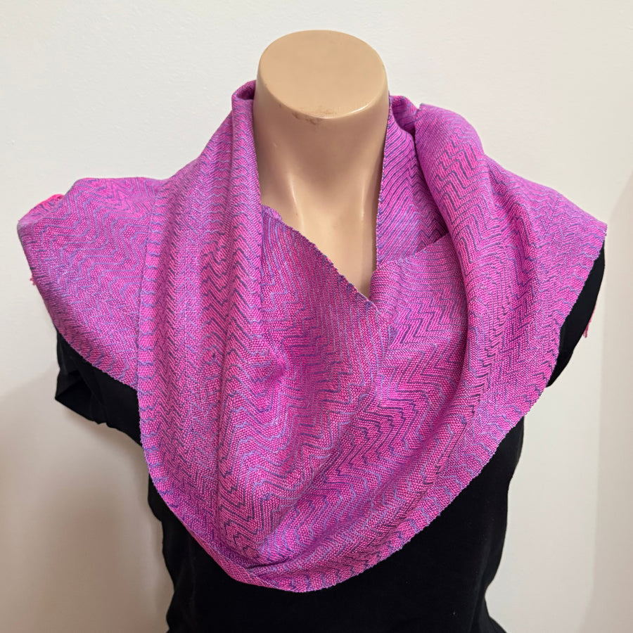 Silk scarf handwoven by Joy Dodd